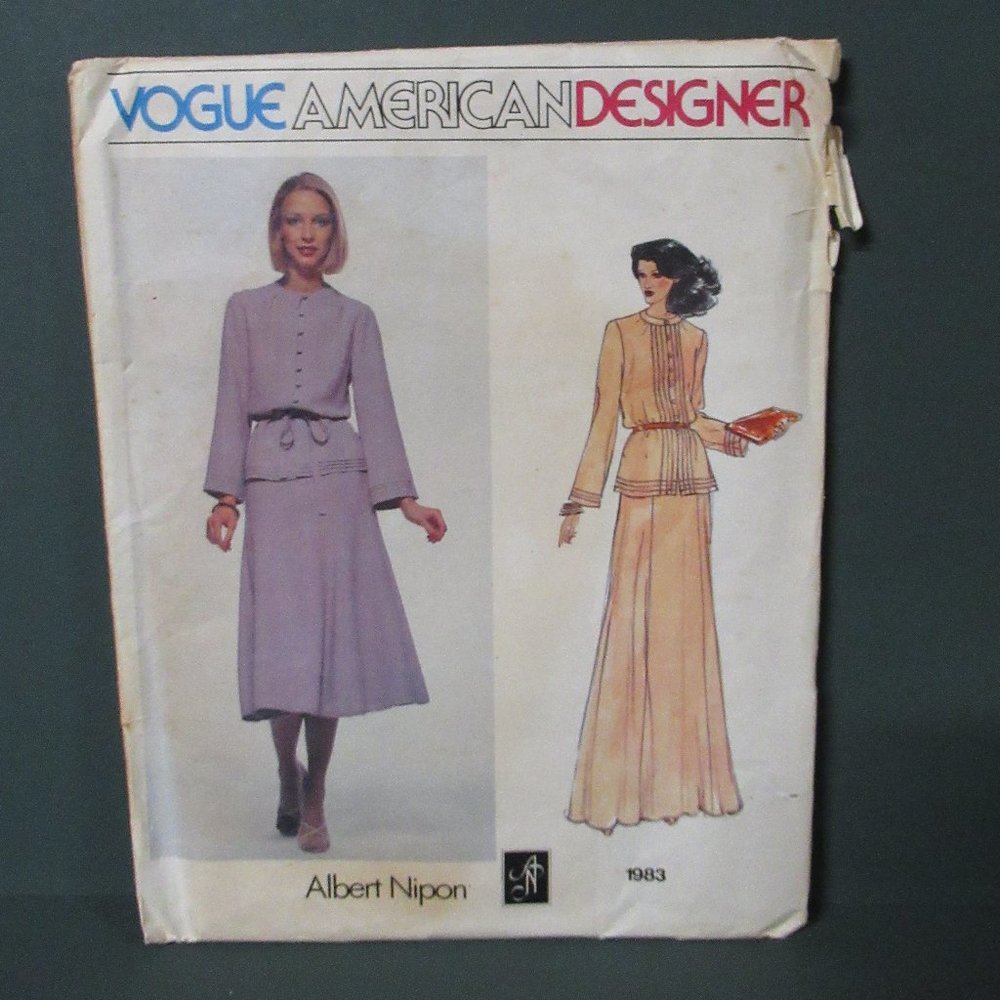 Vogue Nipon Design Miss Dress Pattern Sz 16 Uncut